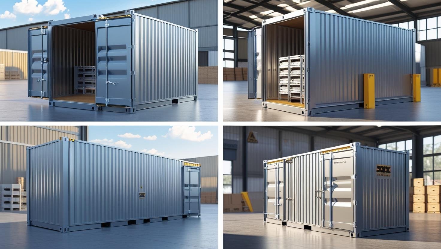 6M XL FLAT PACK CONTAINER STORE – GALVANIZED 6M XL FLAT PACK CONTAINER STORE – GALVANIZED