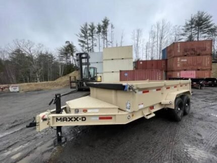 7×14 7TON Telescopic Dump Trailer with Aluminum Wheels