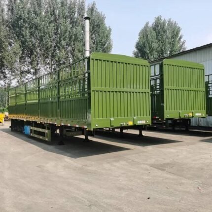 Flatbed Side Wall Truck Trailer – Cargo Fence Semi Trailer for Sale